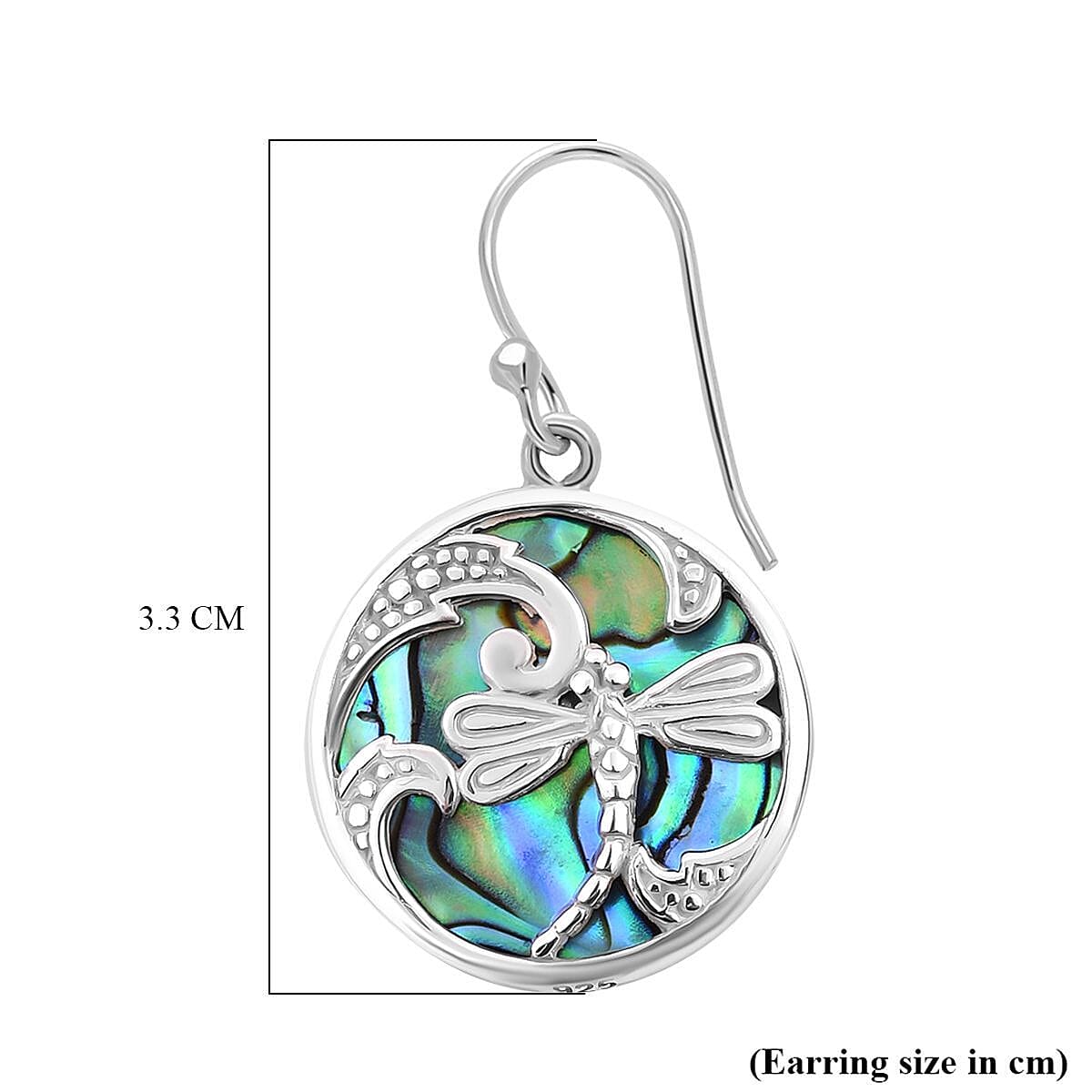 Royal Bali Collection - Abalone Shell Butterfly Earrings in Sterling Silver 7652098 6