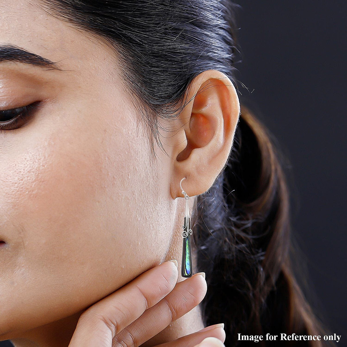 Abalone Shell Hook Earring in Sterling Silver 7768450 2