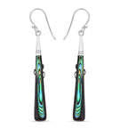 Abalone Shell Hook Earring in Sterling Silver