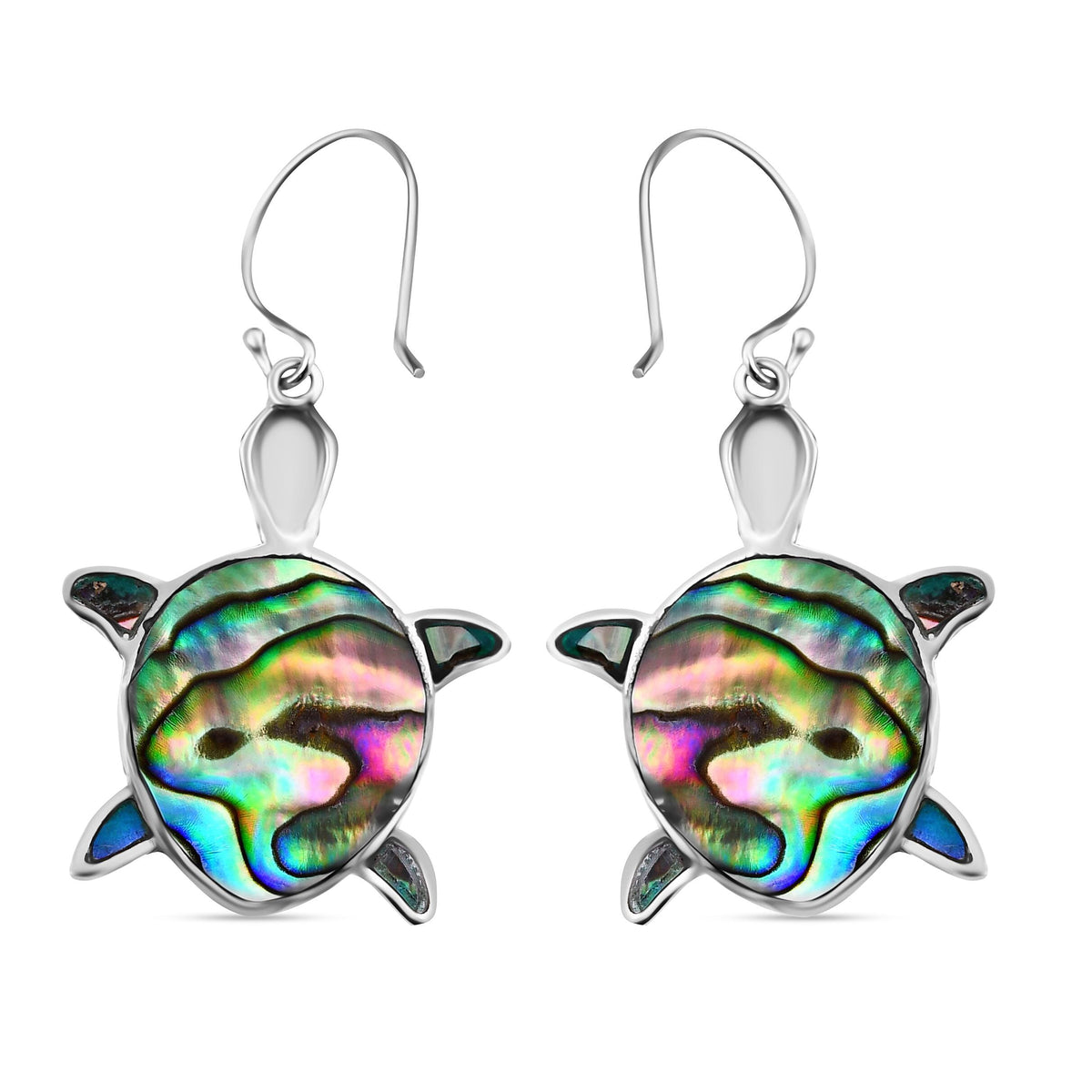 Royal Bali Crystal Bay Collection Abalone Shell  Earring  Sterling Silver 7768564 4