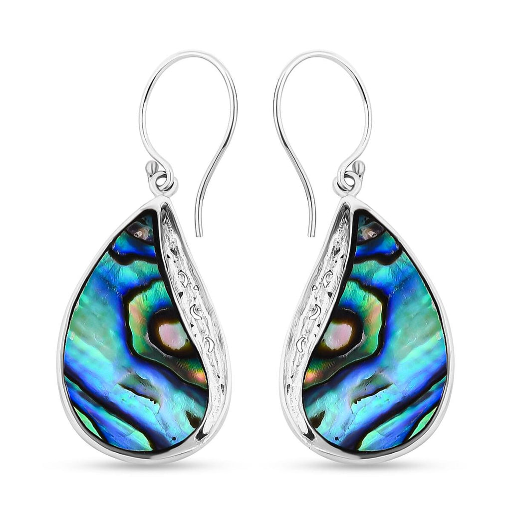 Royal Bali - Handmade Abalone Shell Drop Earring Sterling Silver