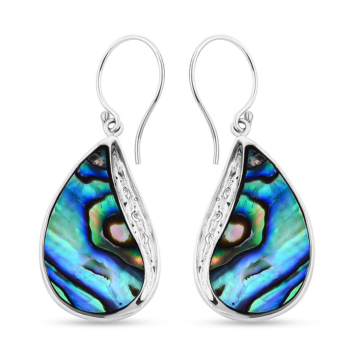 Royal Bali - Handmade Abalone Shell Drop Earrings in Sterling Silver 7768571 4
