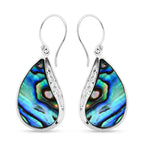 Royal Bali - Handmade Abalone Shell Drop Earring Sterling Silver