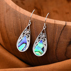 Royal Bali Crystal Bay Collection Abalone Shell  Earring  Sterling Silver 0.02 ct