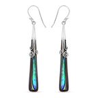 Abalone Shell Hook Earring in Sterling Silver