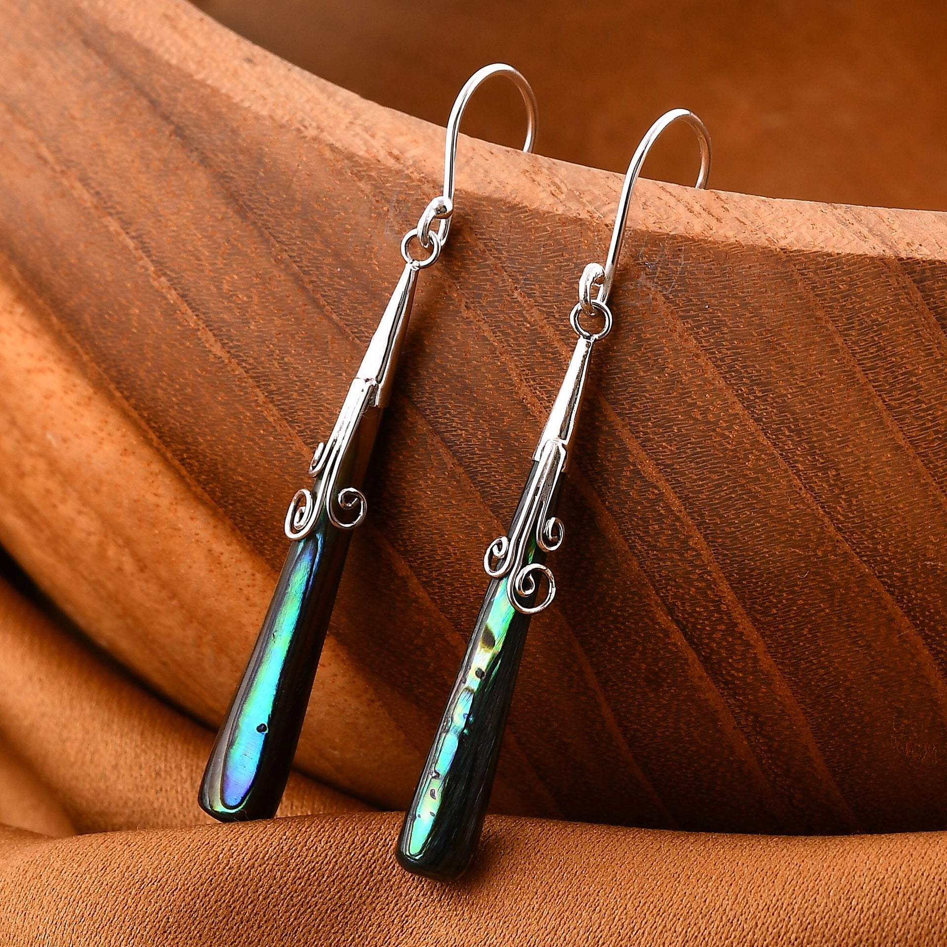 Abalone Shell Hook Earring in Sterling Silver 7768450 6