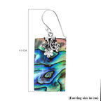 Abalone Shell Hook Earrings in Sterling Silver 12 Ct.
