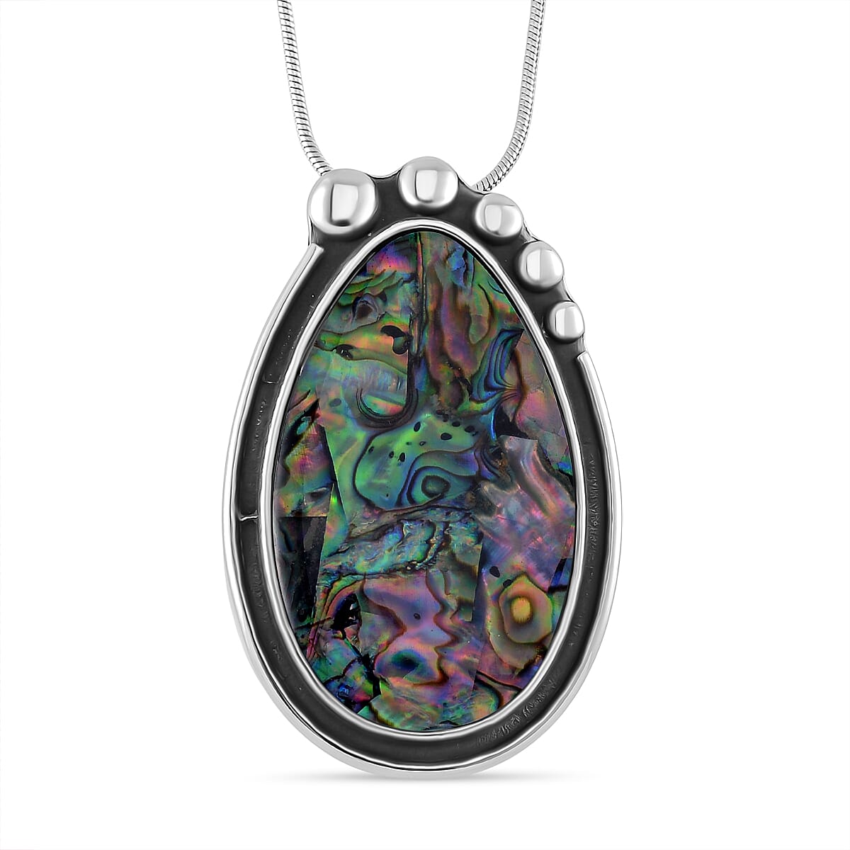 Abalone Shell Pear Necklace (Size - 24 - 4 Ext) 7670026 0