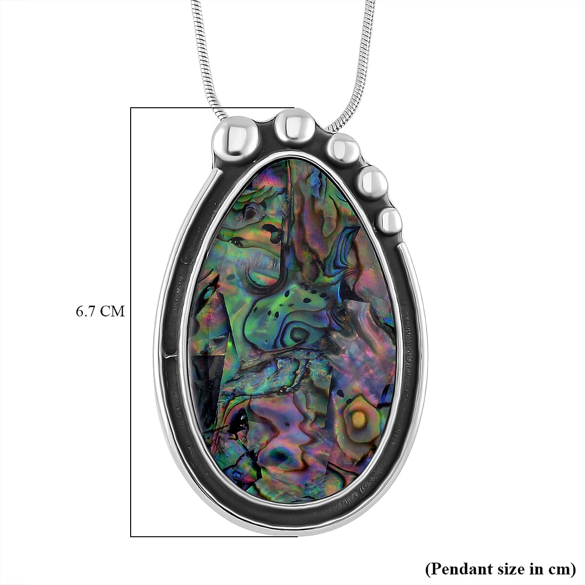 Abalone Shell Pear Necklace (Size - 24 - 4 Ext) 7670026 6