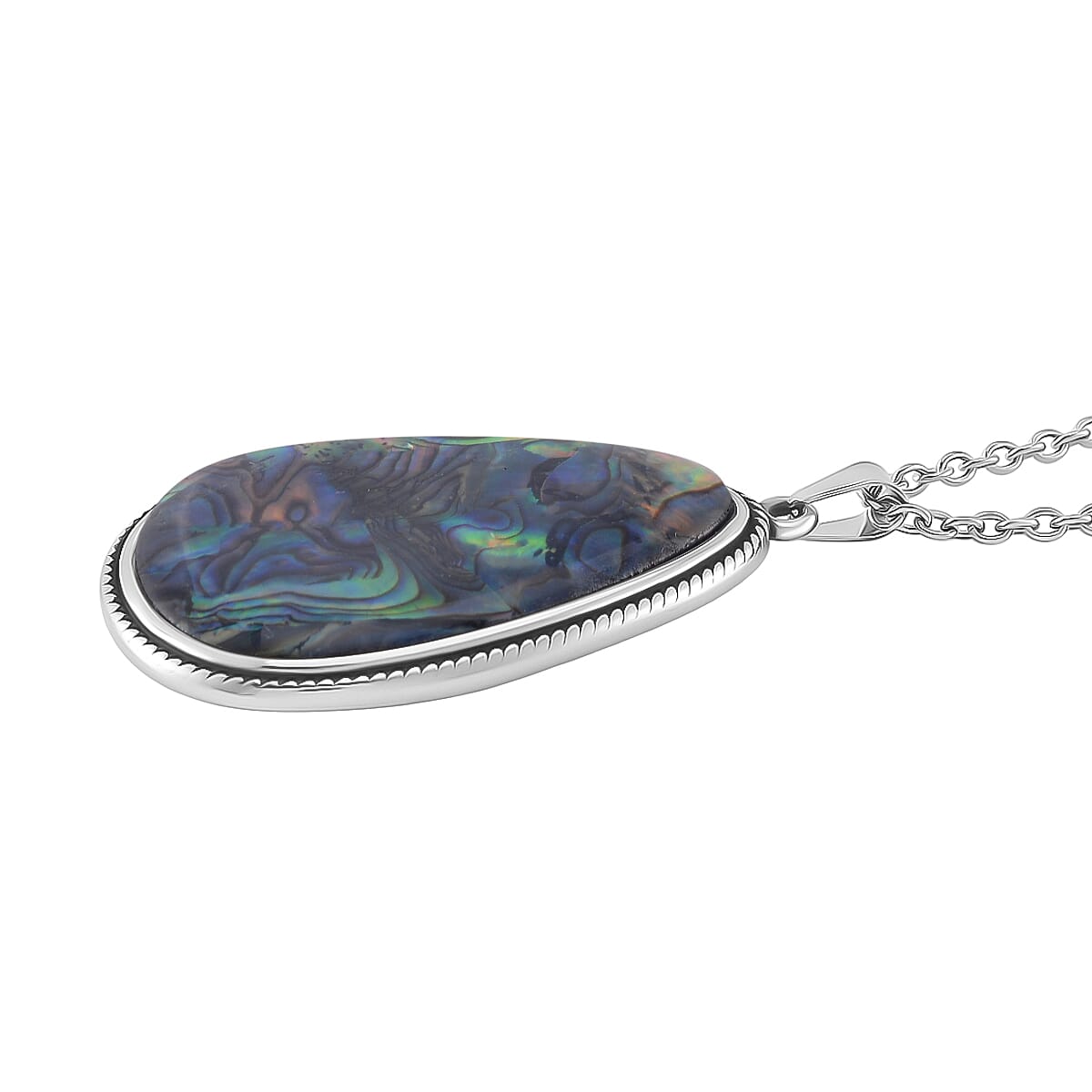 Abalone Shell Pear Necklace (Size - 24 - 4 Ext) with Lobster Clasp 7671028 3