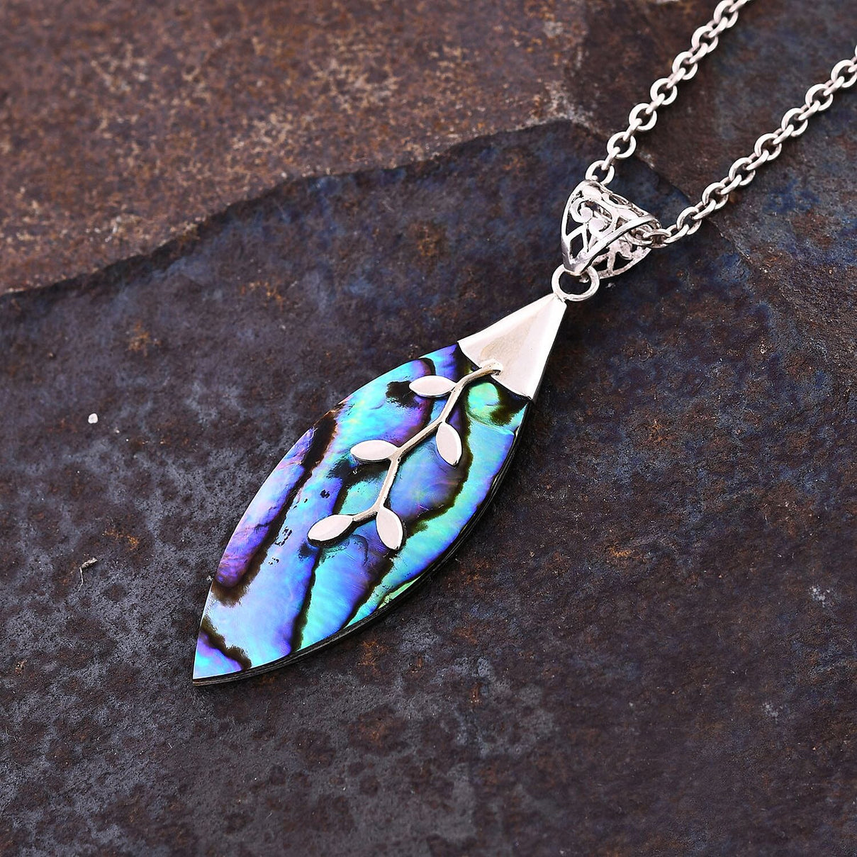 Abalone Shell Pendant in Sterling Silver 7768691 2