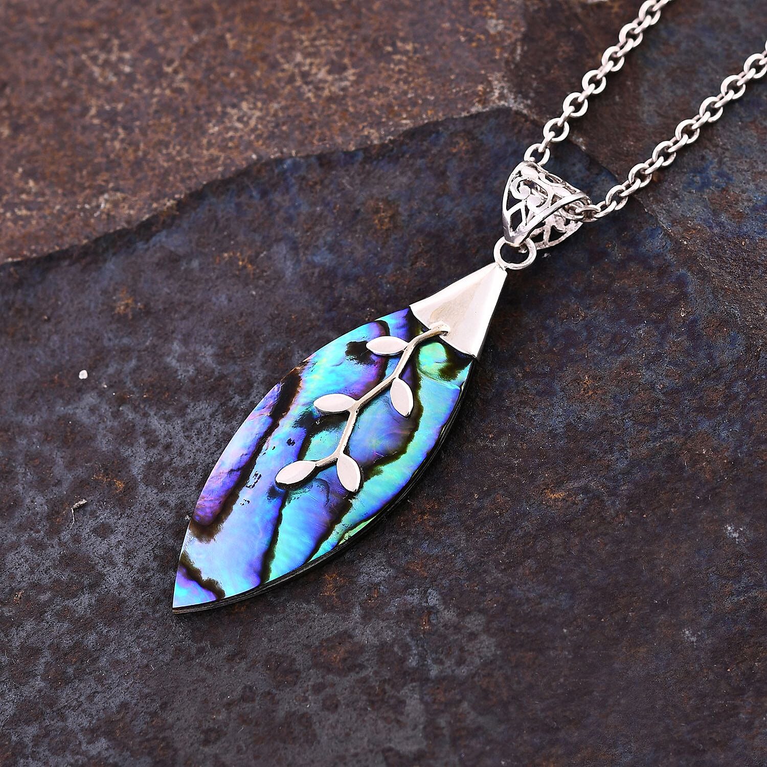 Abalone Shell Pendant in Sterling Silver 7768691 2