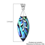 Abalone Shell Pendant in Sterling Silver