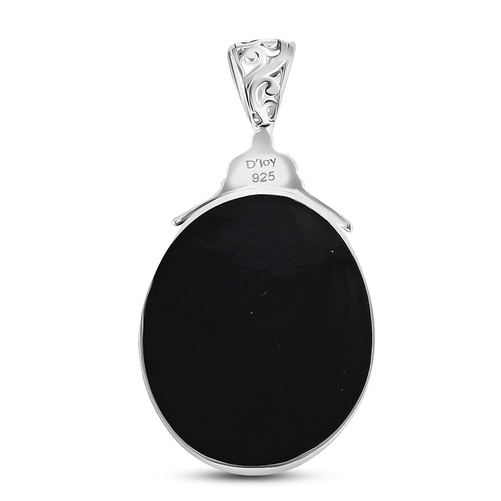 Royal Bali Collection - Abalone Shell Pendant Sterling Silver, Silver Wt. 4.34 Gms.