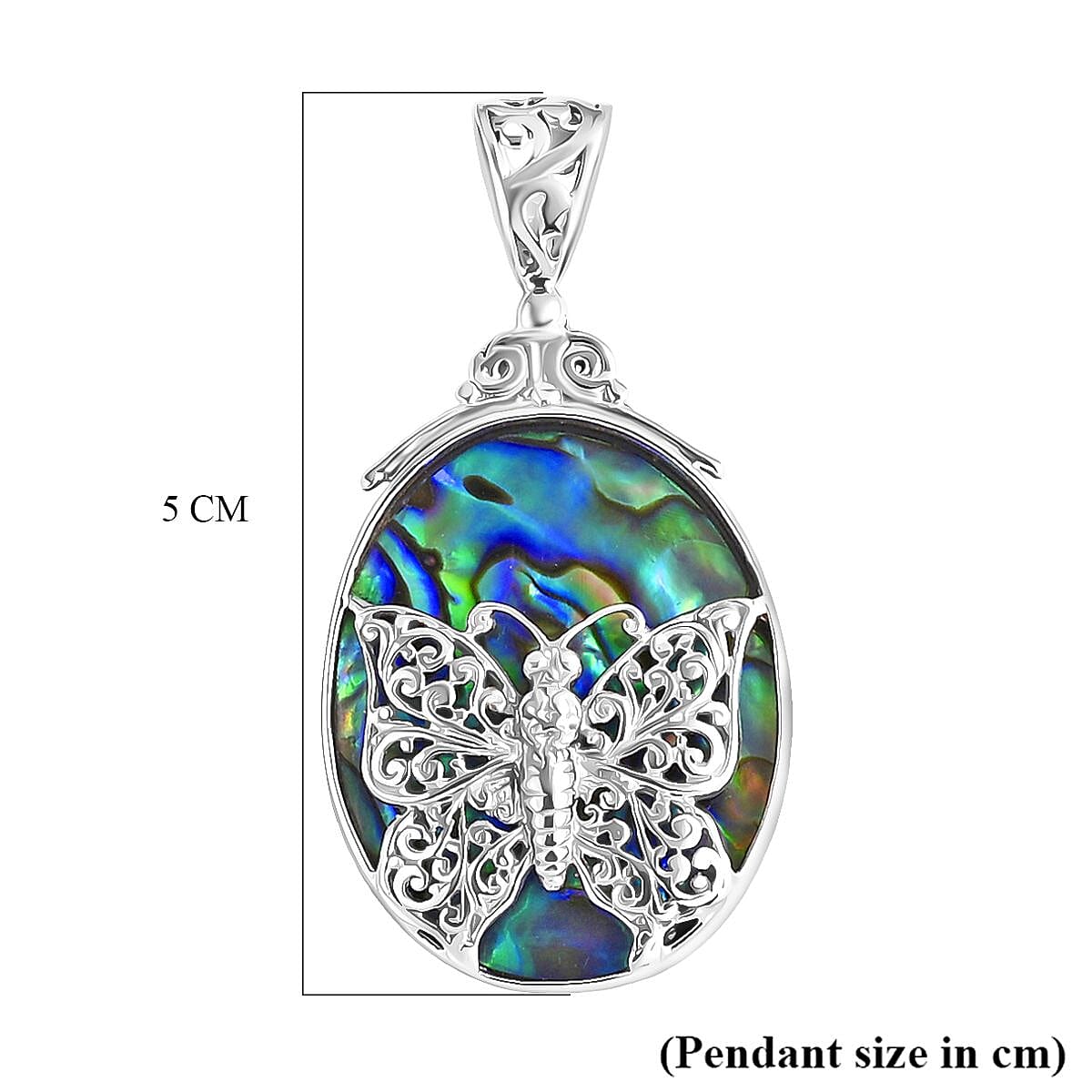 Royal Bali Collection - Abalone Shell Pendant Sterling Silver, Silver Wt. 4.34 Gms. 8285666 5