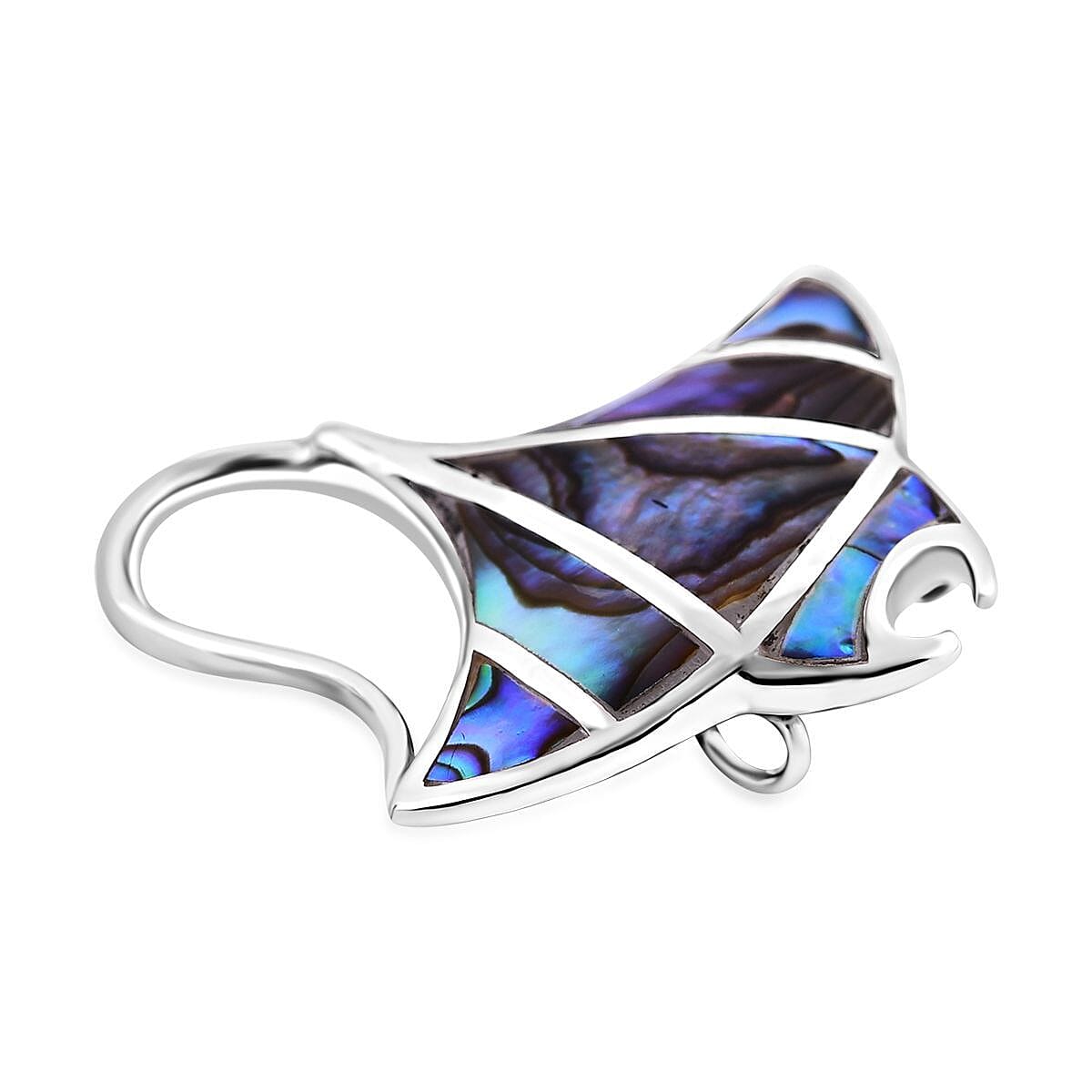 Royal Bali Crystal Bay Collection - Abalone Shell Stingray Pendant Sterling Silver 18.00 ct 7768659 4