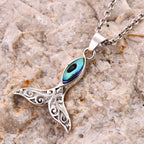 Royal Bali Crystal Bay Collection Abalone Shell  Pendant  Sterling Silver 4.00 ct