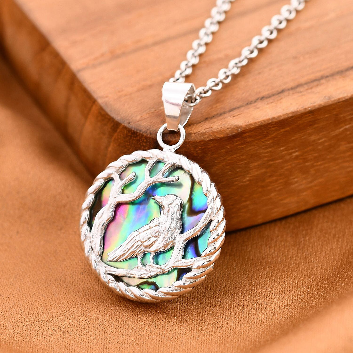 Abalone Shell Pendant Sterling Silver Wt. 7 grams, 9 Ct 7656877 2