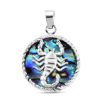 Abalone Shell  Pendant  Sterling Silver,  Silver Wt. 7 Gms  9.000  Ct.