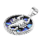 Abalone Shell  Pendant  Sterling Silver,  Silver Wt. 7 Gms  9.000  Ct.