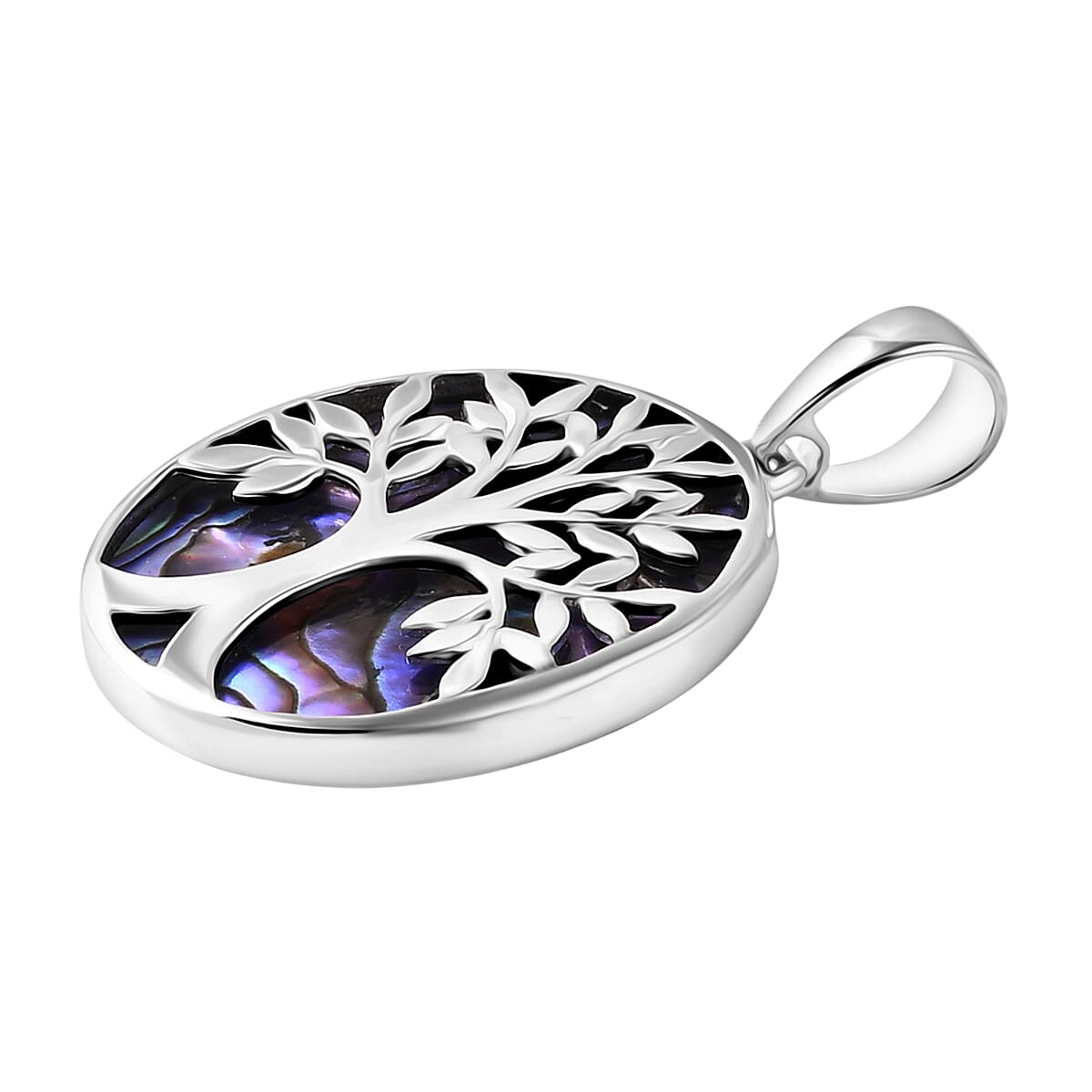 Abalone Shell Life of Tree Pendant in Sterling Silver 8261509 3
