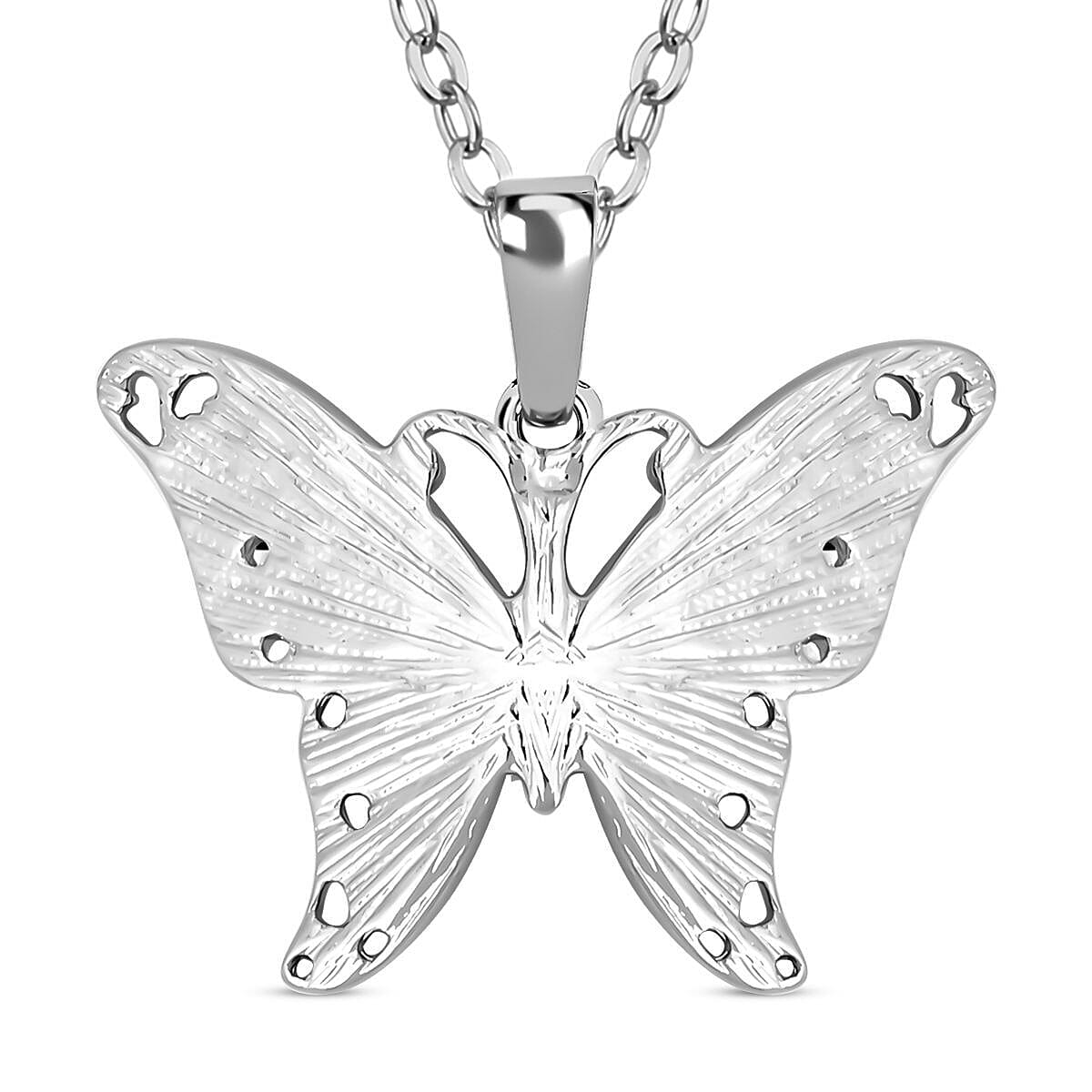 Abalone Shell Butterfly Pendant with Chain ( 25 Inch With 2 Inch Extender) 4321448 4
