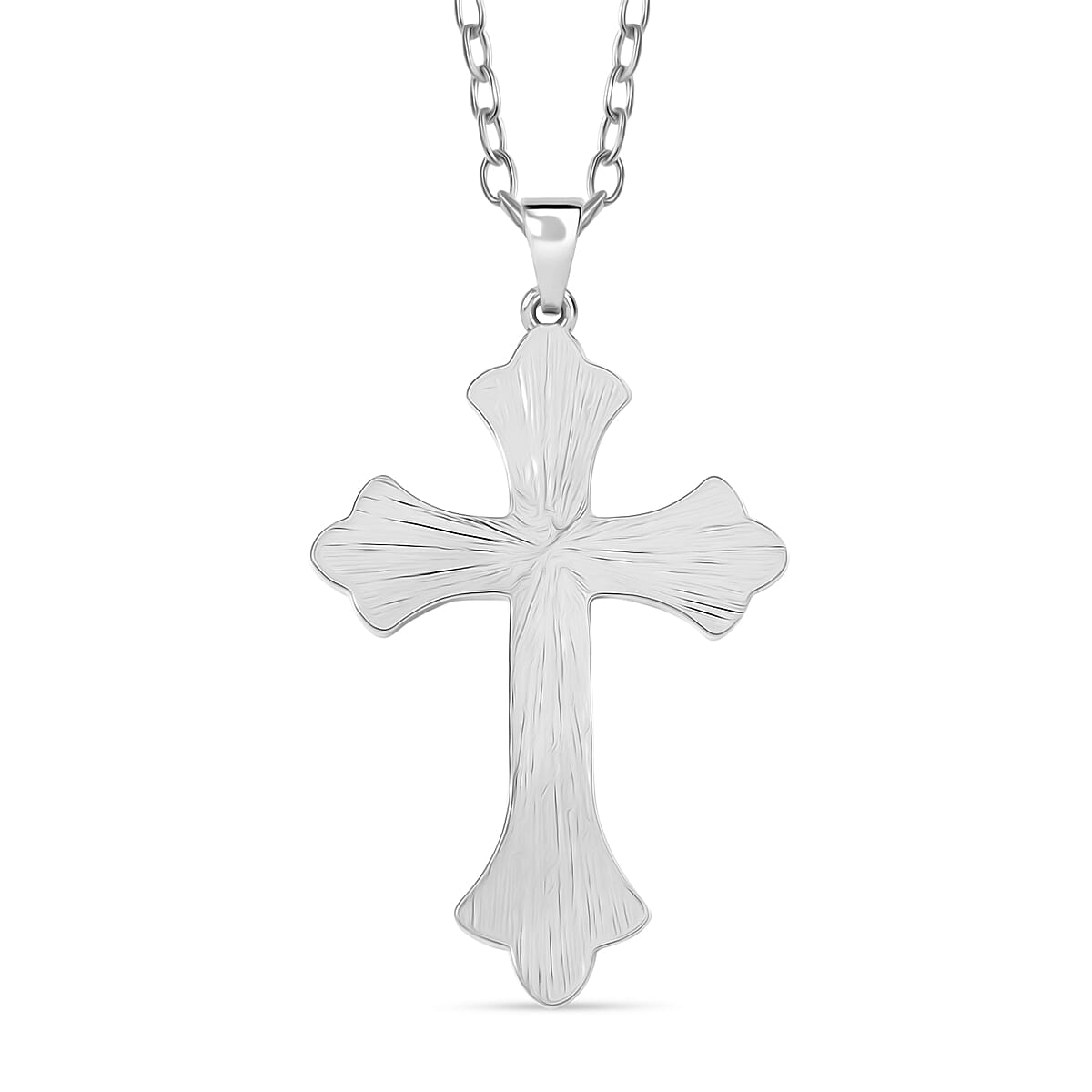 Abalone Shell Cross Pendant with Chain (Size 24) 4291391 3