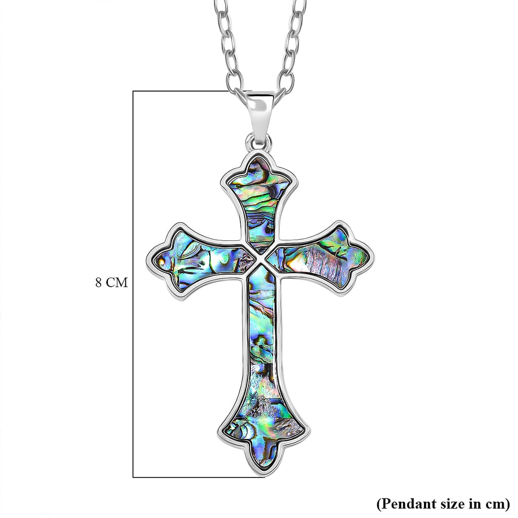 Abalone Shell Pendant with Chain (Size 24)