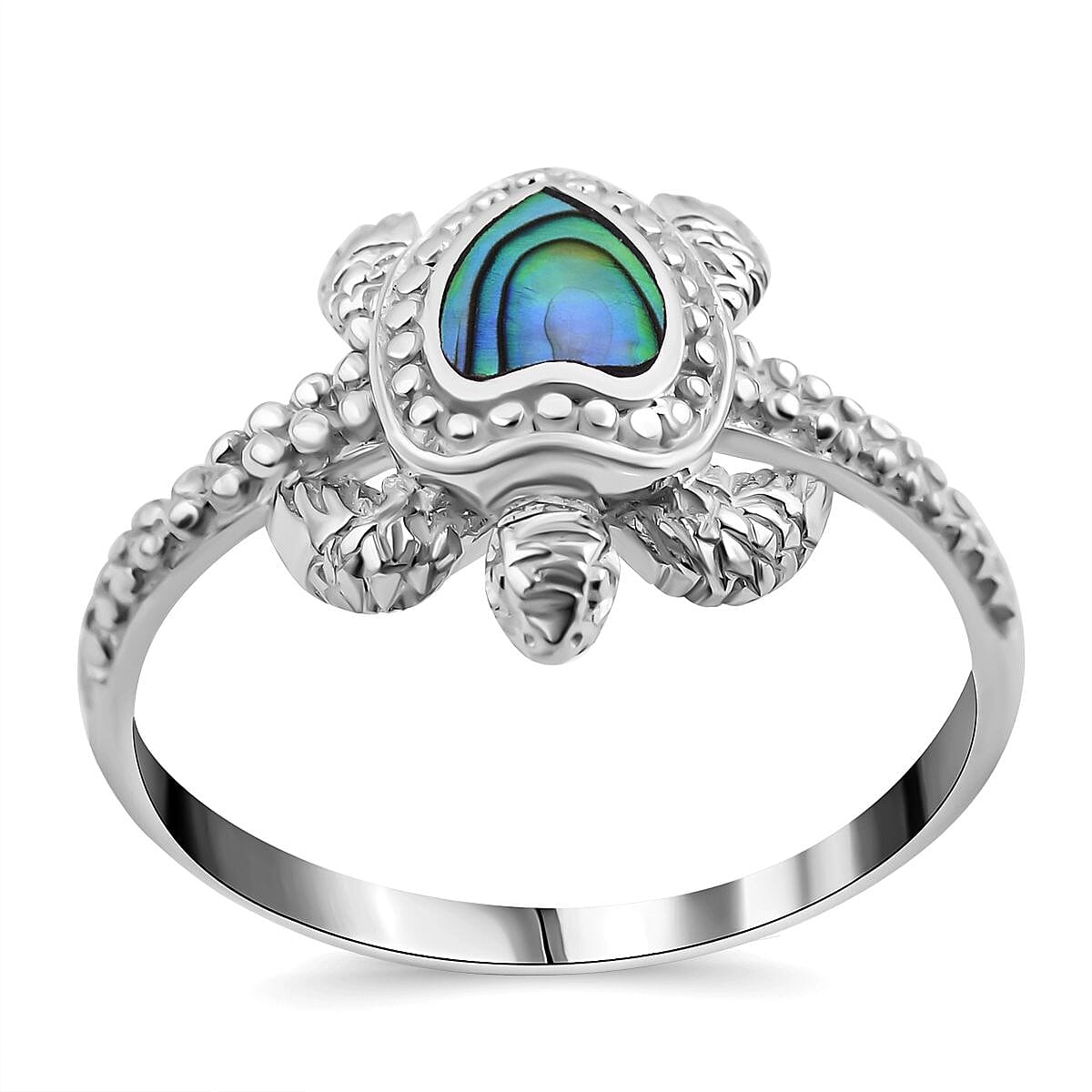 Abalone Shell  Ring  Sterling Silver 0.01 ct  0.010  Ct. 7656200 0
