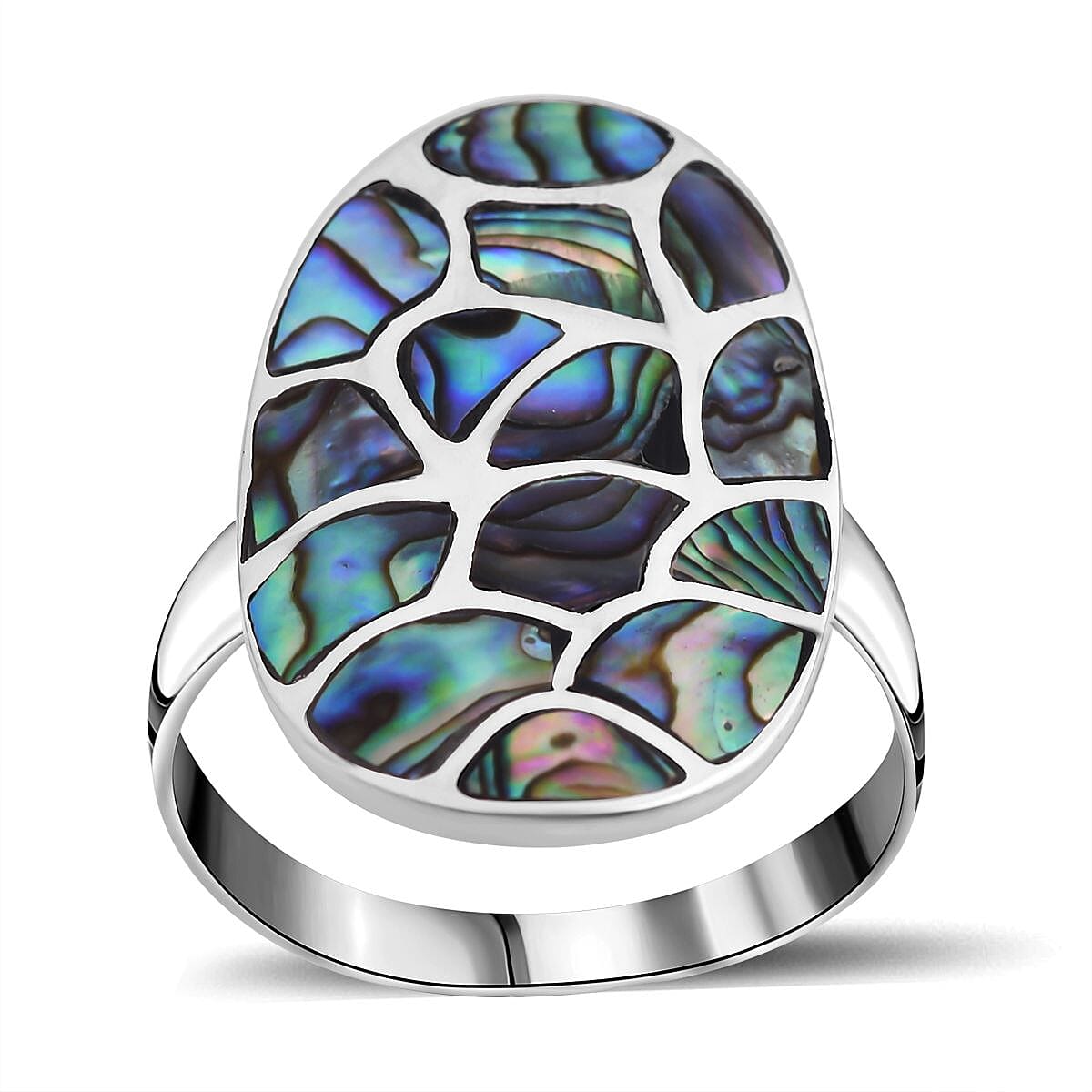 Abalone Shell  Ring  Sterling Silver 24.00 ct  24.000  Ct. 7656645 0