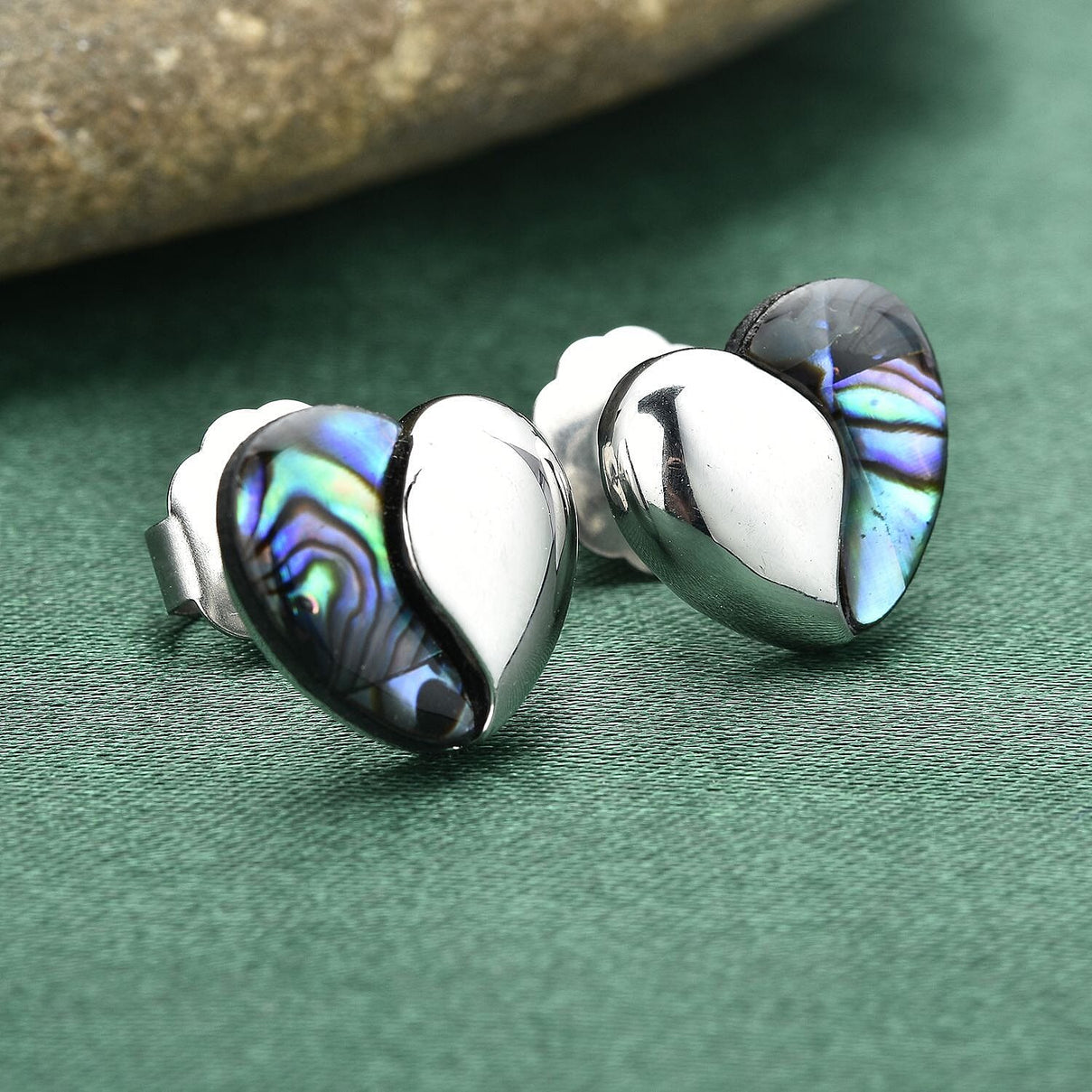 Abalone Shell Stud Heart Earrings 3578779 2
