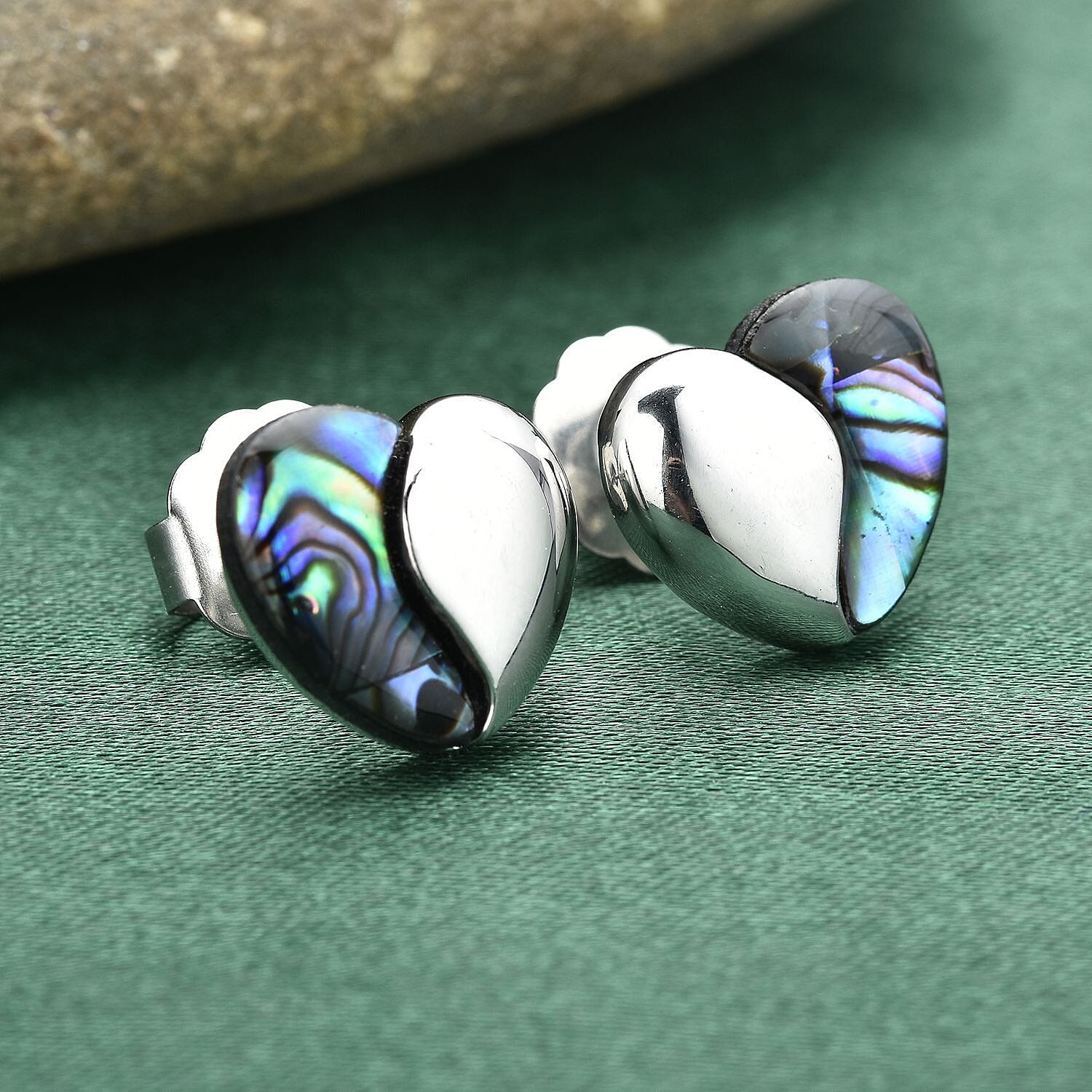 Abalone Shell Stud Heart Earrings 3578779 2