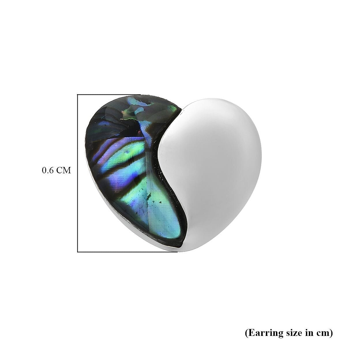 Abalone Shell Stud Heart Earrings 3578779 5