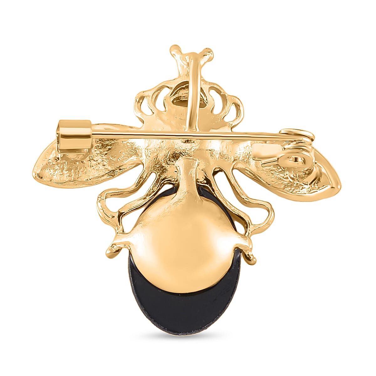 Abalone Shell Bee Motif Crystal Brooch 7826424 3