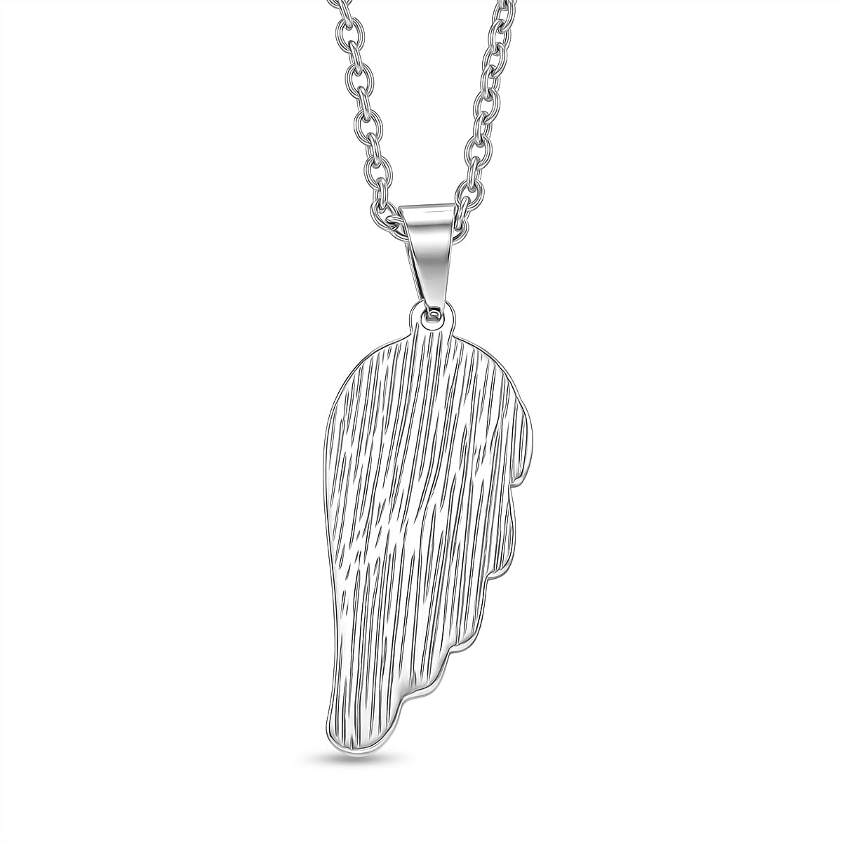 Abalone Shell Wing Pendant with Chain (Size 24-2 Ext) V32364546 5