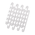 Set of 8 Space Saving Non-SlipHanger Organizer for Closet  - White