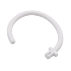 Set of 8 Space Saving Non-SlipHanger Organizer for Closet  - White