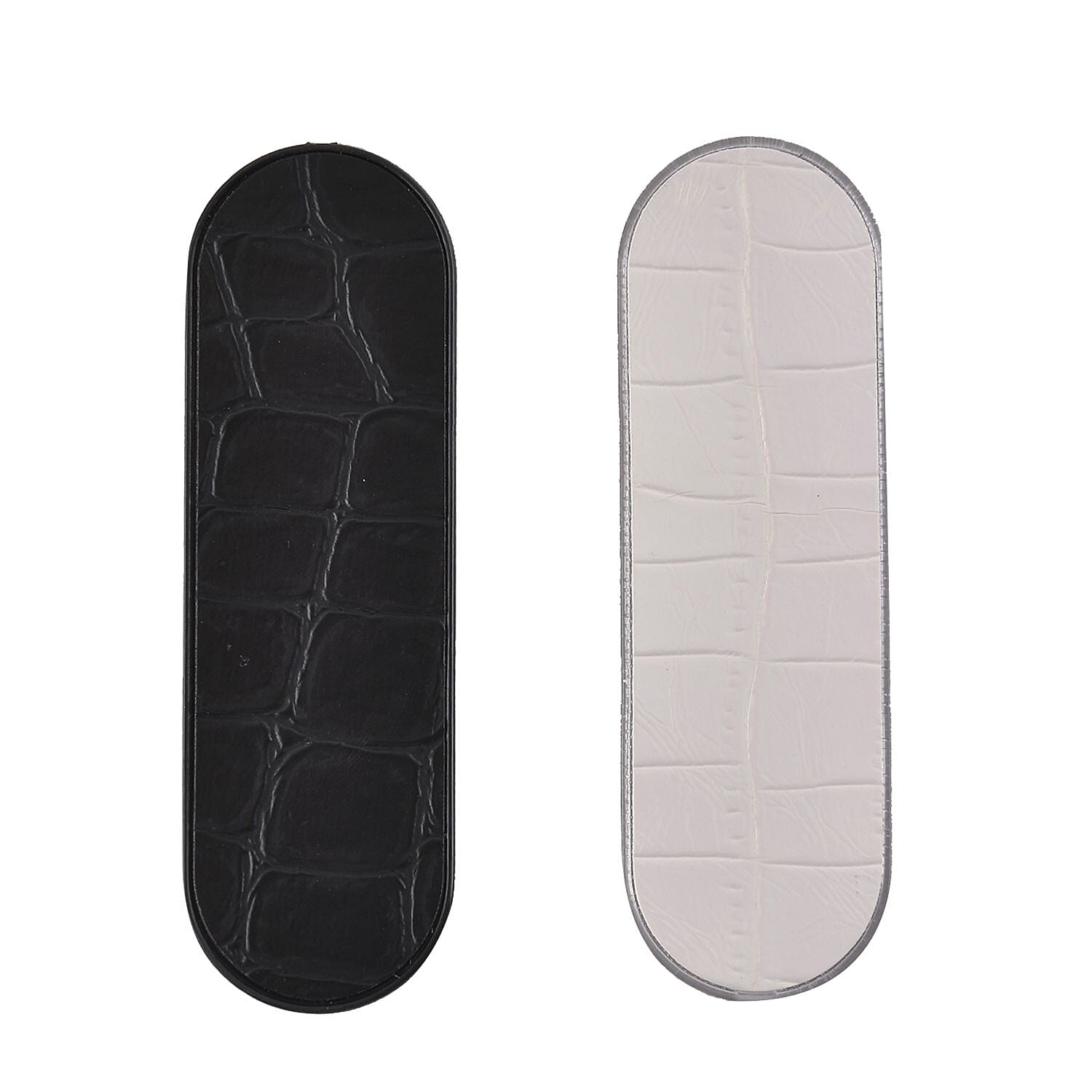 Set of 2 Adjustable Flexible Finger Grip for Devices -White - Black 7558931 0