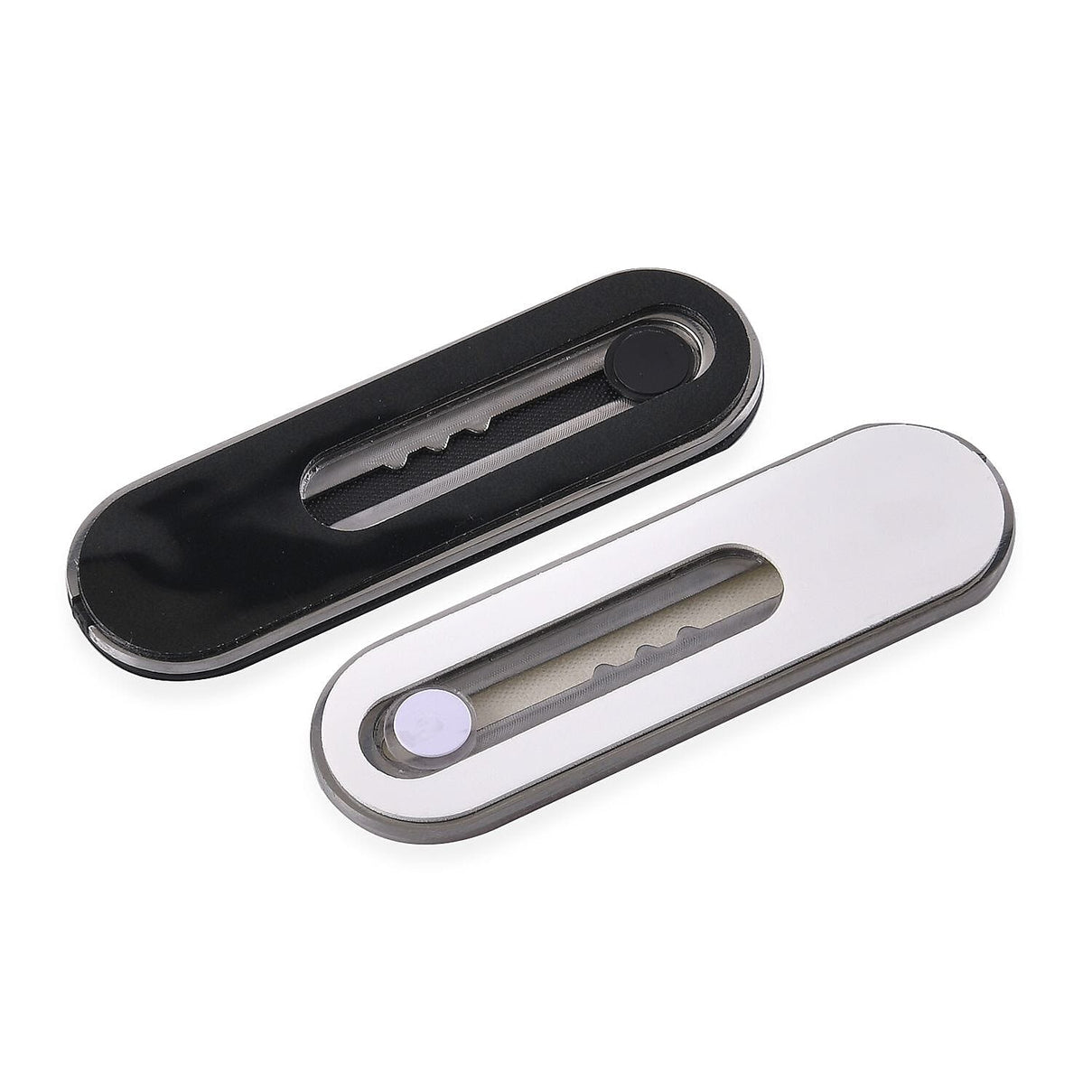 Set of 2 Adjustable Flexible Finger Grip for Devices -White - Black 7558931 2