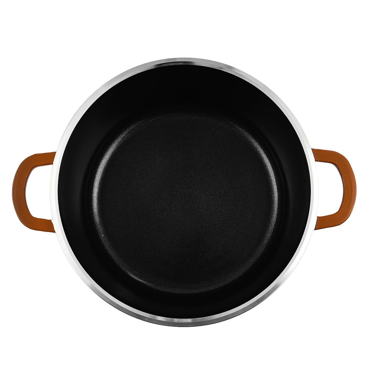 Set of 10 - Pan and Lid Set, Ceramic non-stick, Die-cast (32cm, 30cm, 28cm, 24cm, 20cm) - Copper 7727990 2