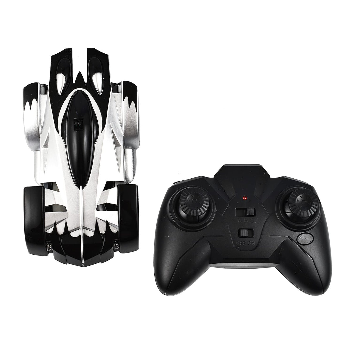CHENBAI Remote Control Rechargeable Wall Climbing Toy Car with 360 Degree Rotation &amp; LED Lights - Black &amp; White 7681974 0
