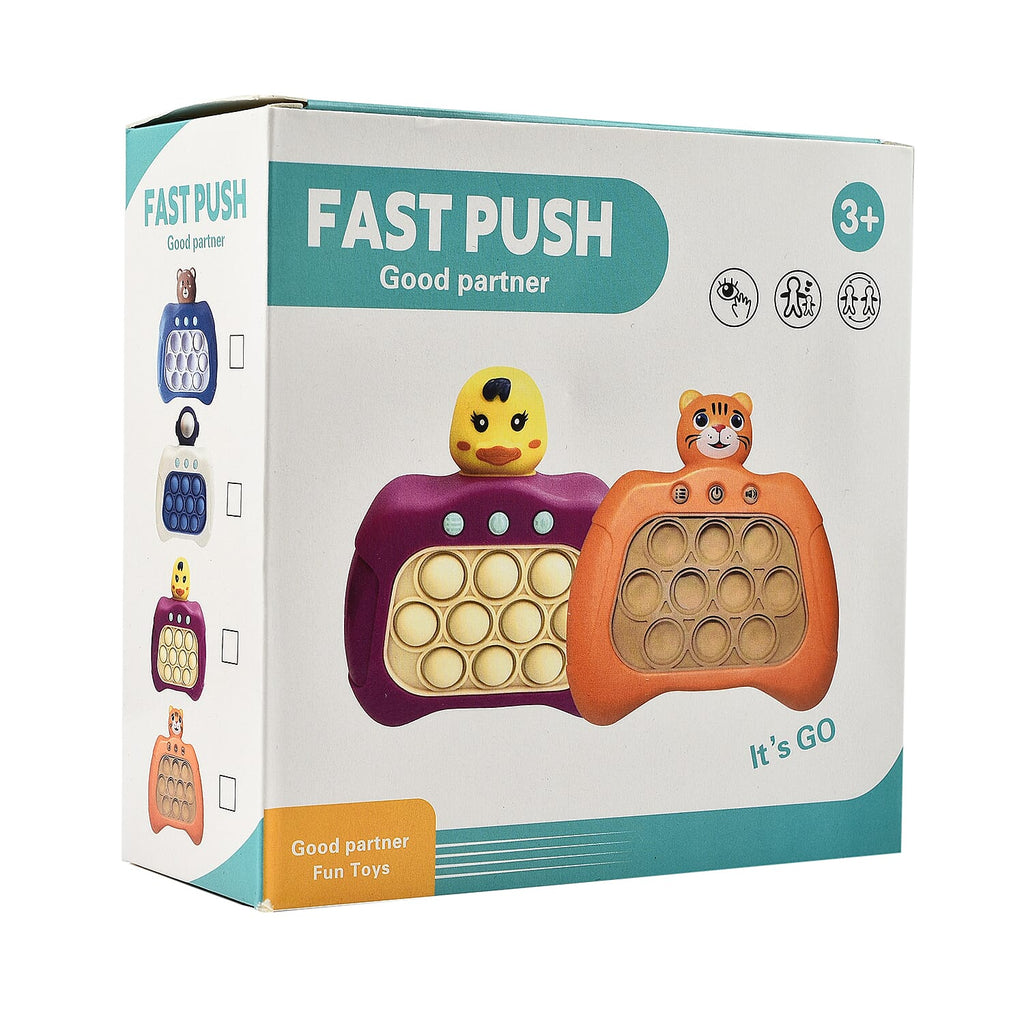 Fast Push Intelligent Game with 4 Modes (Enhances Hand-Eye Coordination, Practical Ability - Memory) - Pink - White