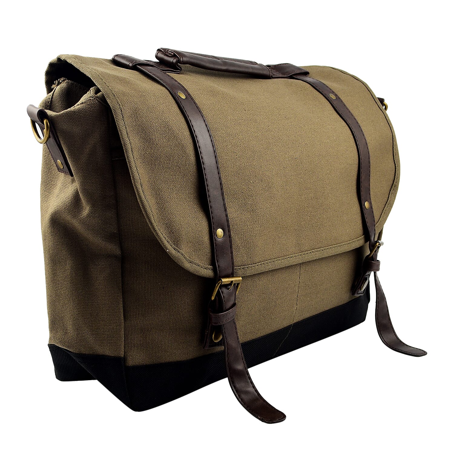 Satchel Bag with Shoulder Strap - Brown 7669783 2
