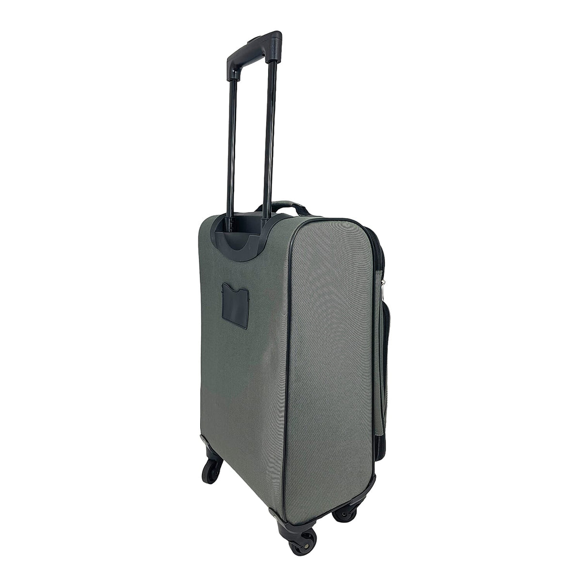Set of 3 Soft Shell Luggage Suitcase with 360 Degree Spinner Wheels (31, 26 &amp; 22 Inch) - Grey 7777437 7