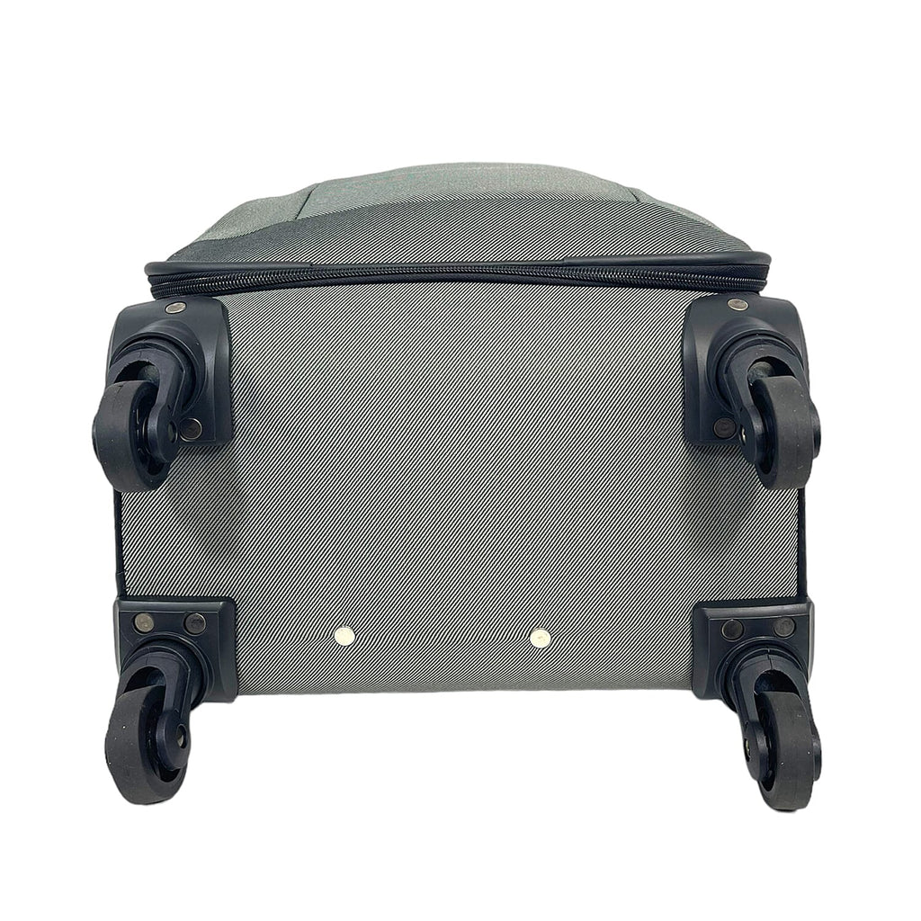 Set of 3 Soft Shell Luggage Suitcase with 360 Degree Spinner Wheels (31, 26 - 22 Inch) - Grey