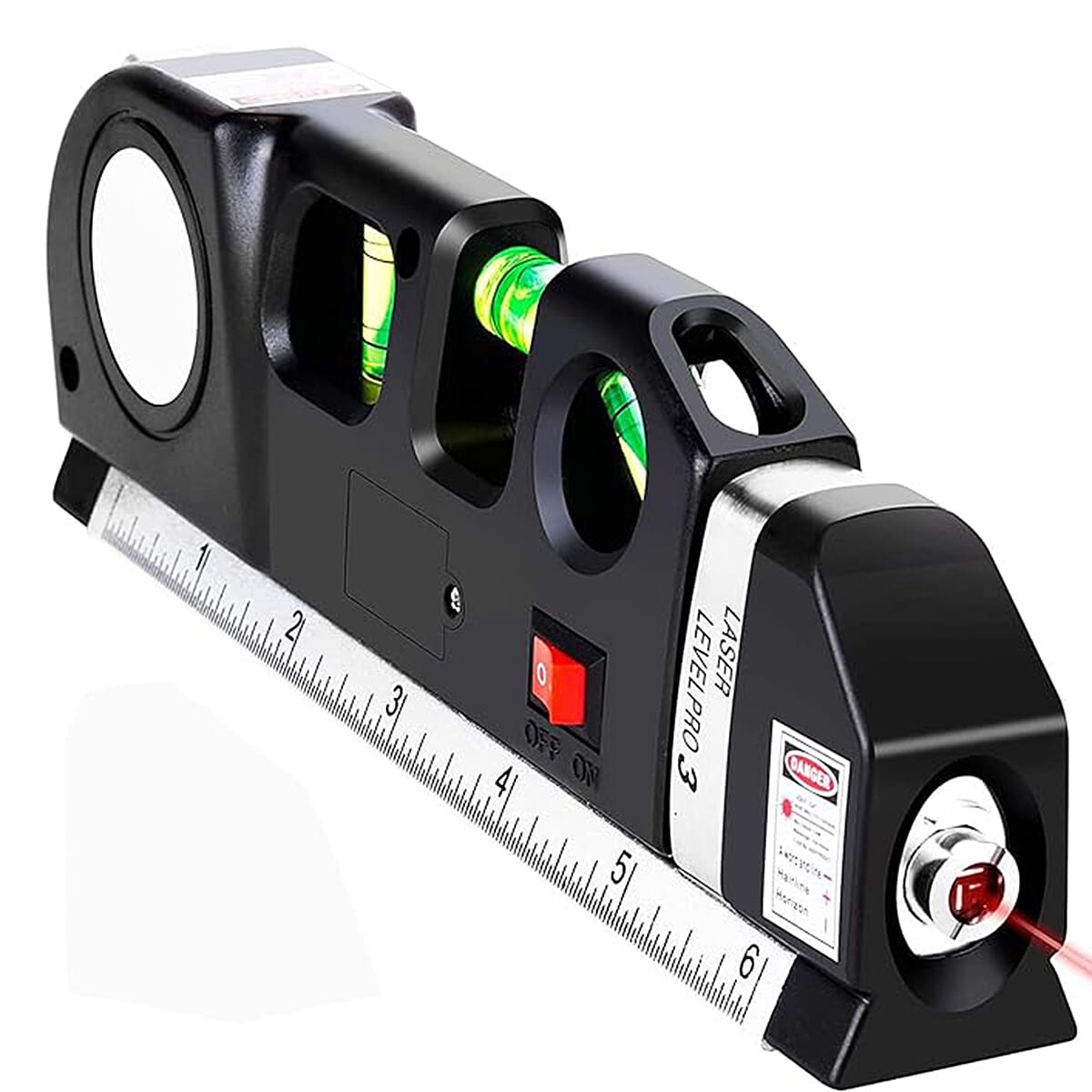 Multifunctional Laser Spirit Level with 8Ft Measuring Tape and Laser Line Beam for Accurate Measurements 7855981 0
