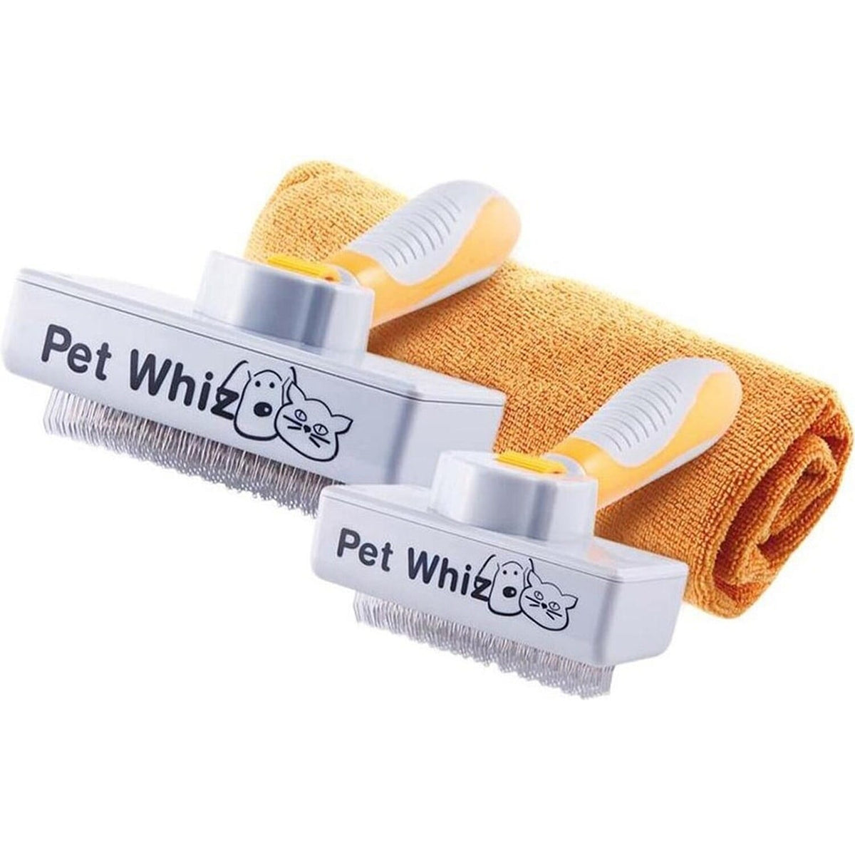 Pet Whiz Pet Cleaning Brushes and Towel - Set of 2 7755933 0