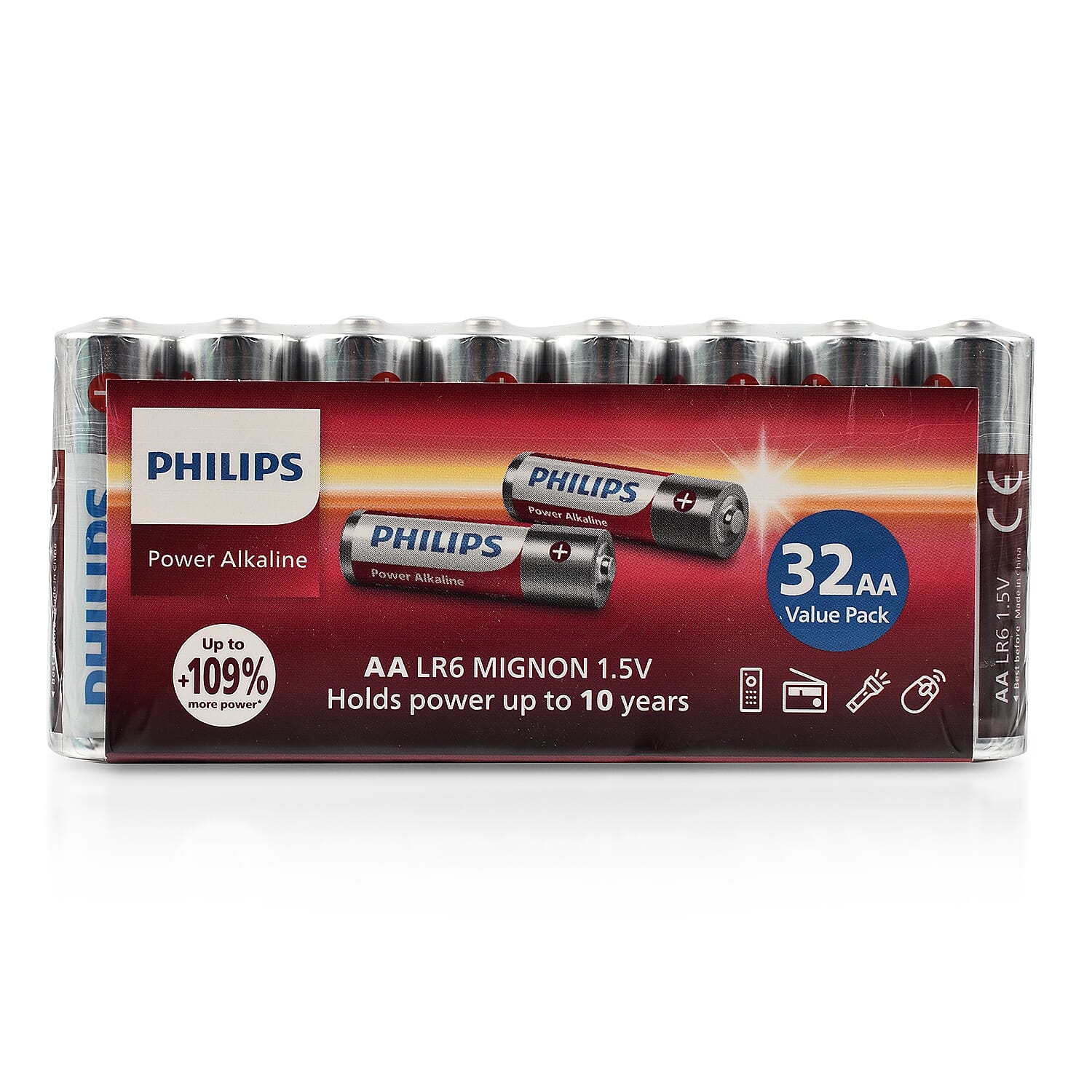 Set of 32 - Philips Value Pack Extra Power Alkaline Batteries AA 7757154 1