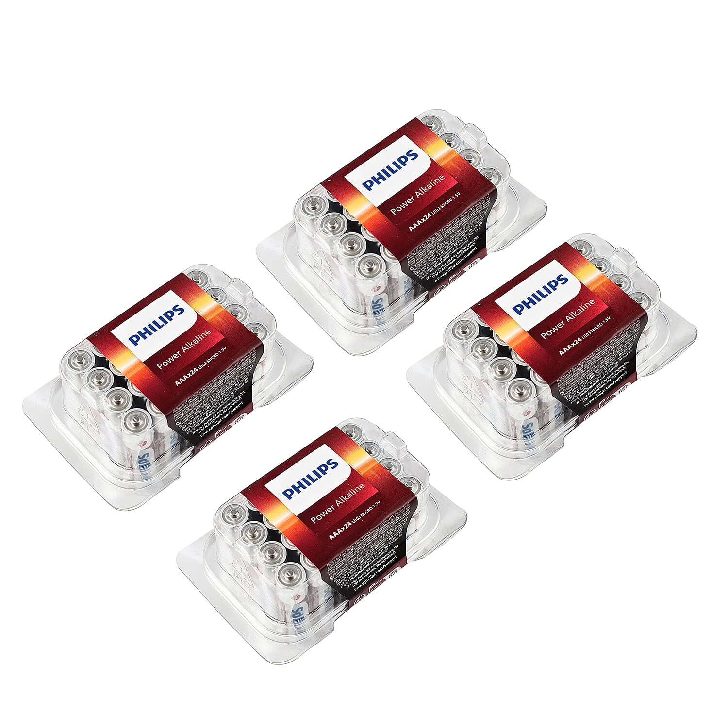 Set of 24- Philips 3 X Extra Power Alkaline Batteries - AAA 7757155 0