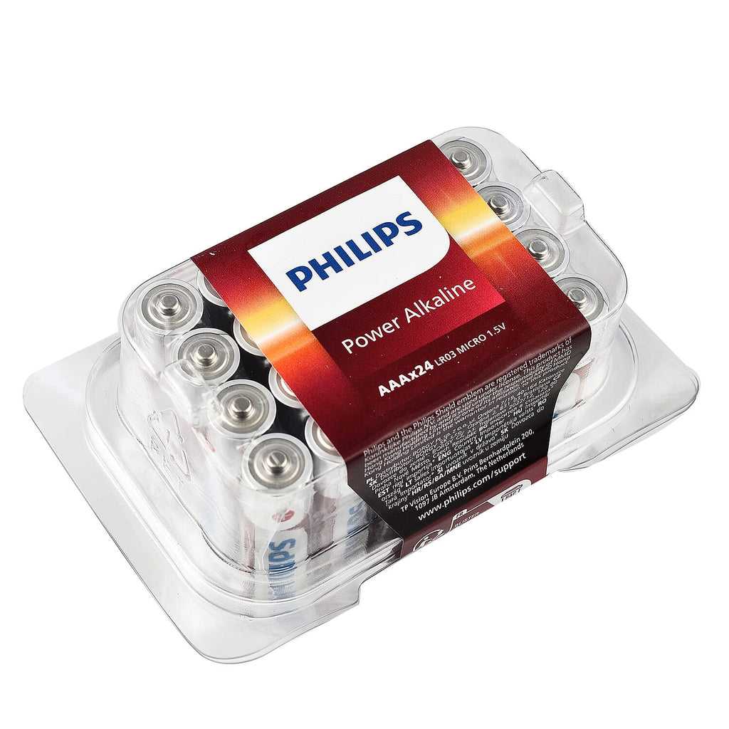 Set of 24- Philips 3 X Extra Power Alkaline Batteries - AAA